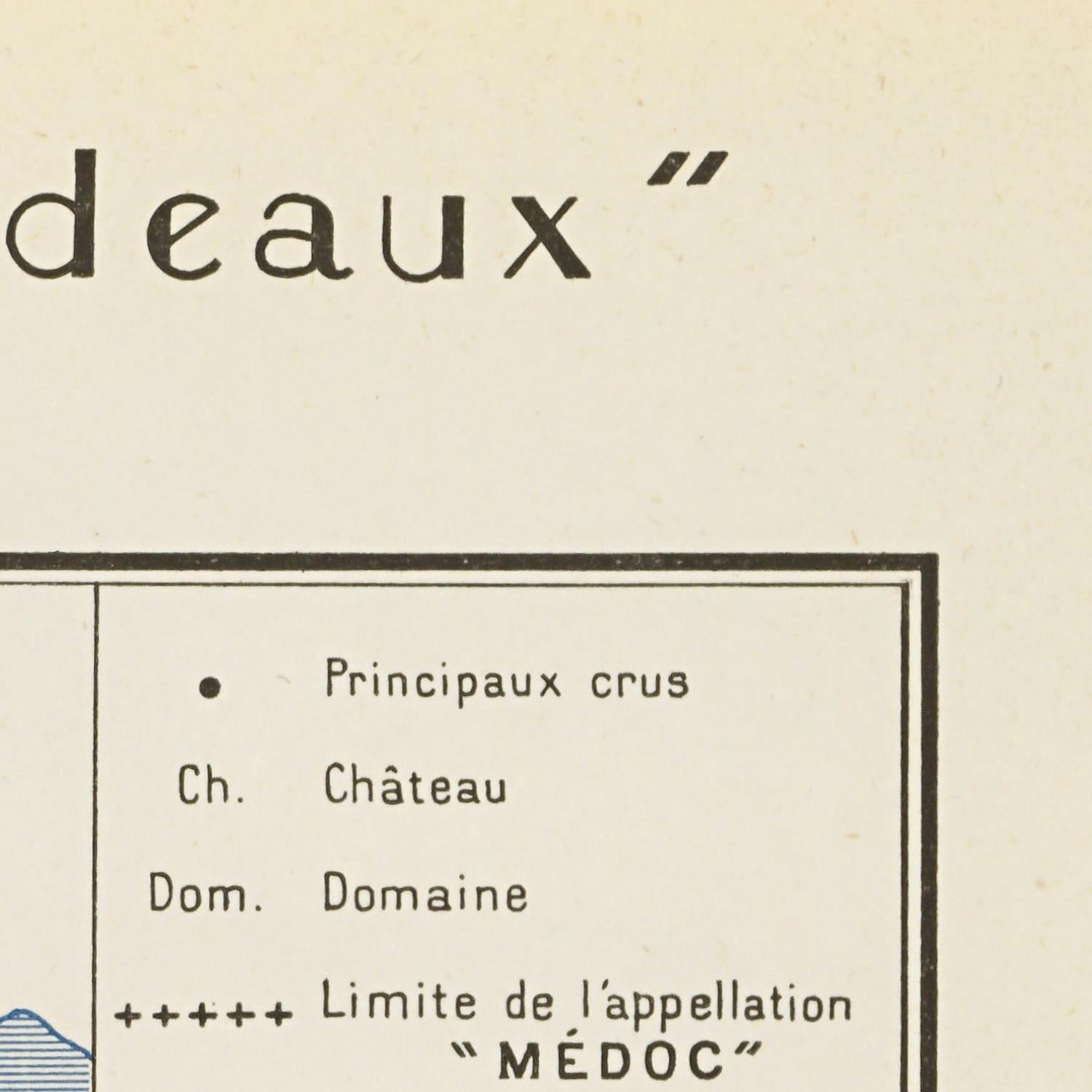 Vintage-style text on a beige background with 'deaux' at the top.