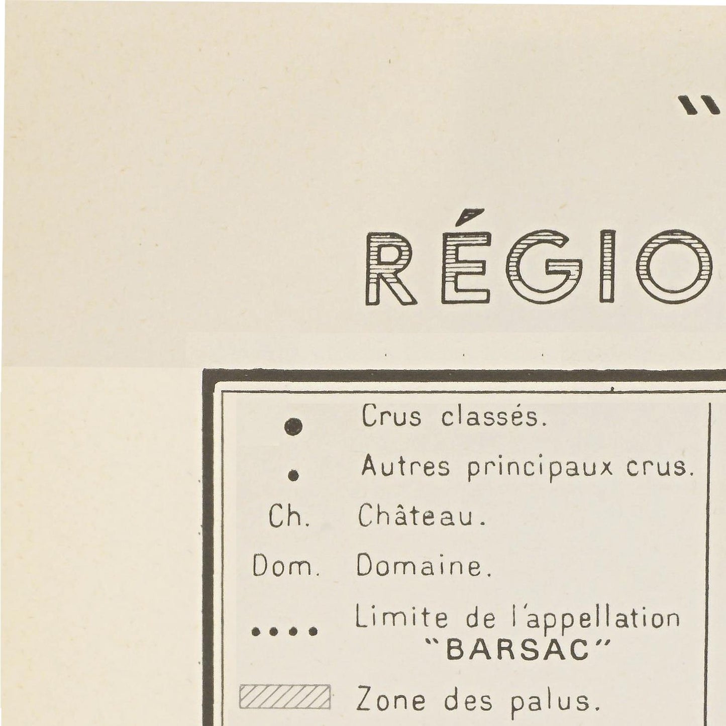 Vintage-style wine label with text on a beige background