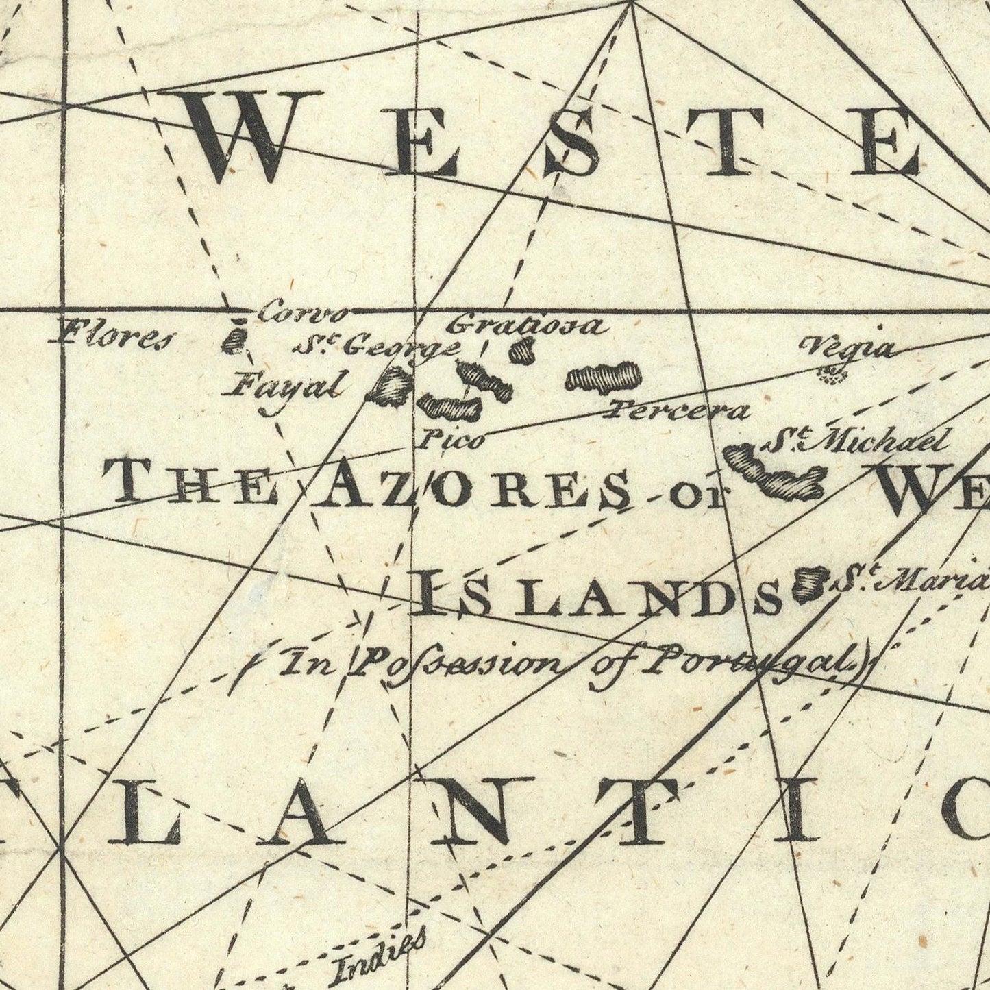 detail of the map from the centre 
