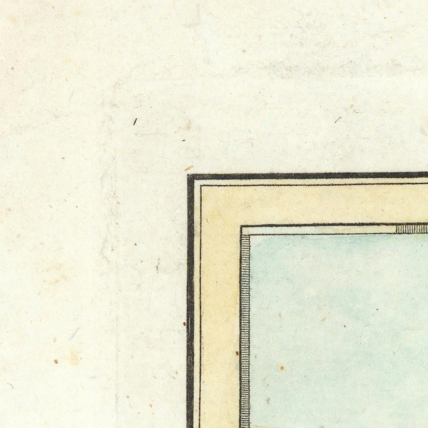 Corner of a textured paper with a black border