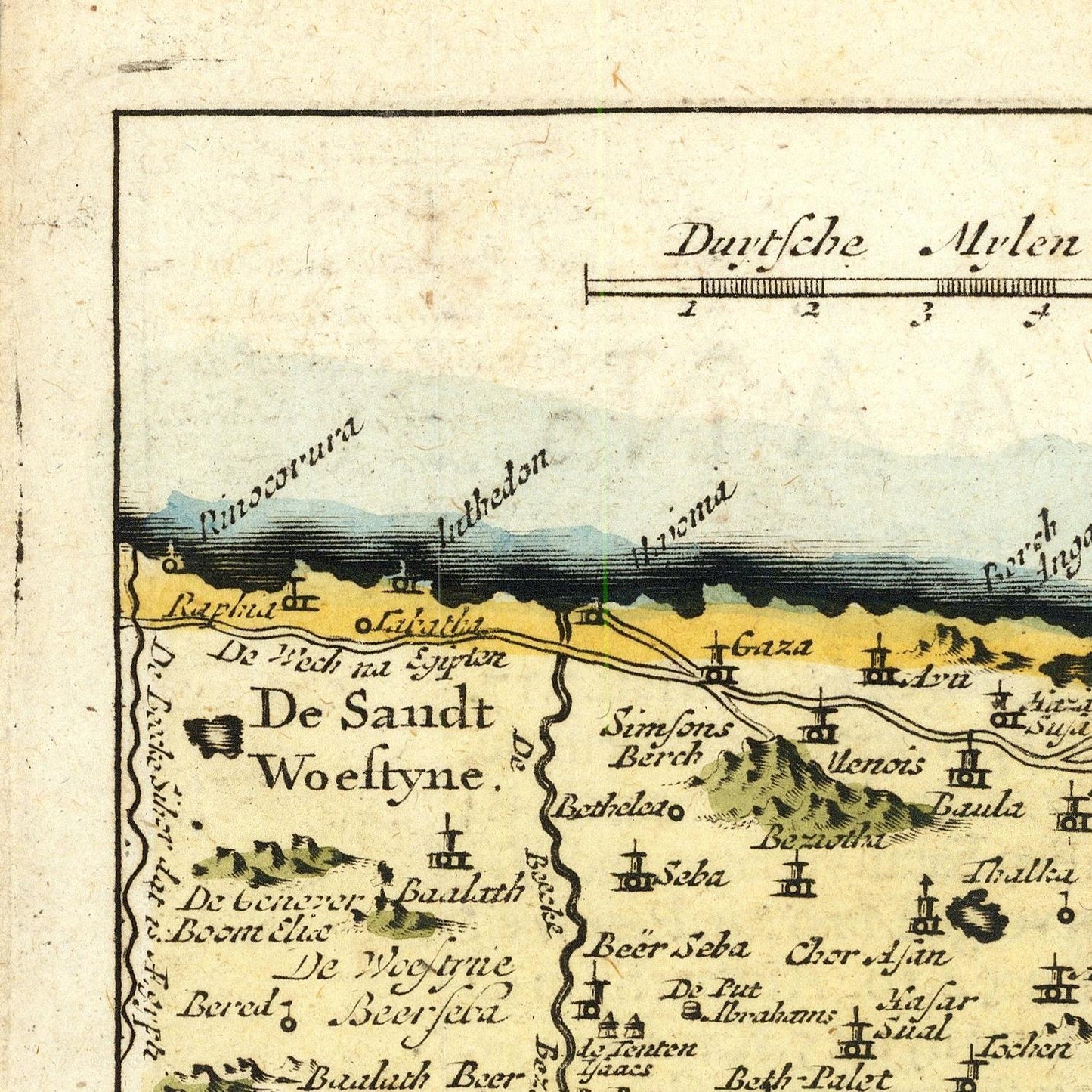 detail of the map from the top left corner
