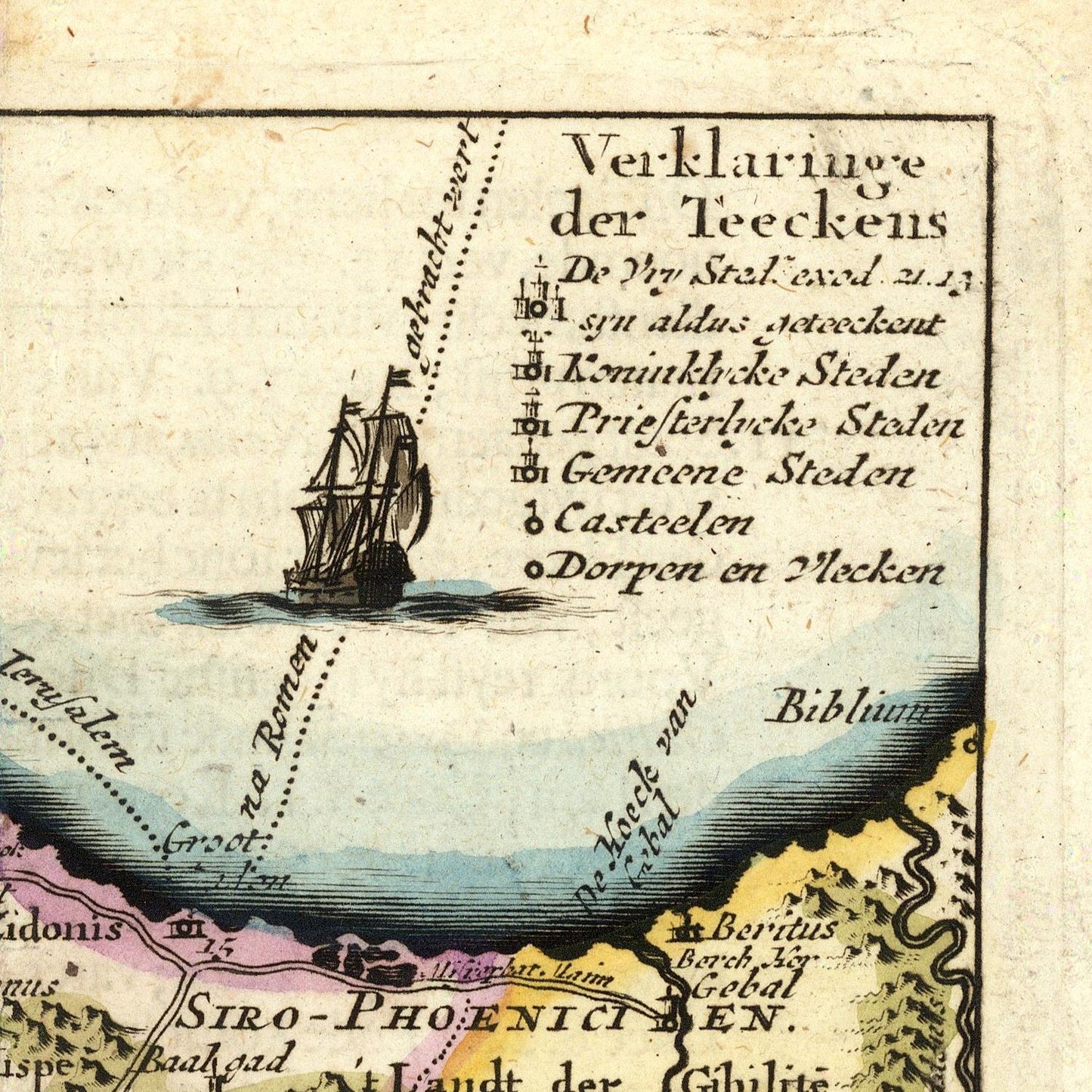 detail of the map from the top right corner
