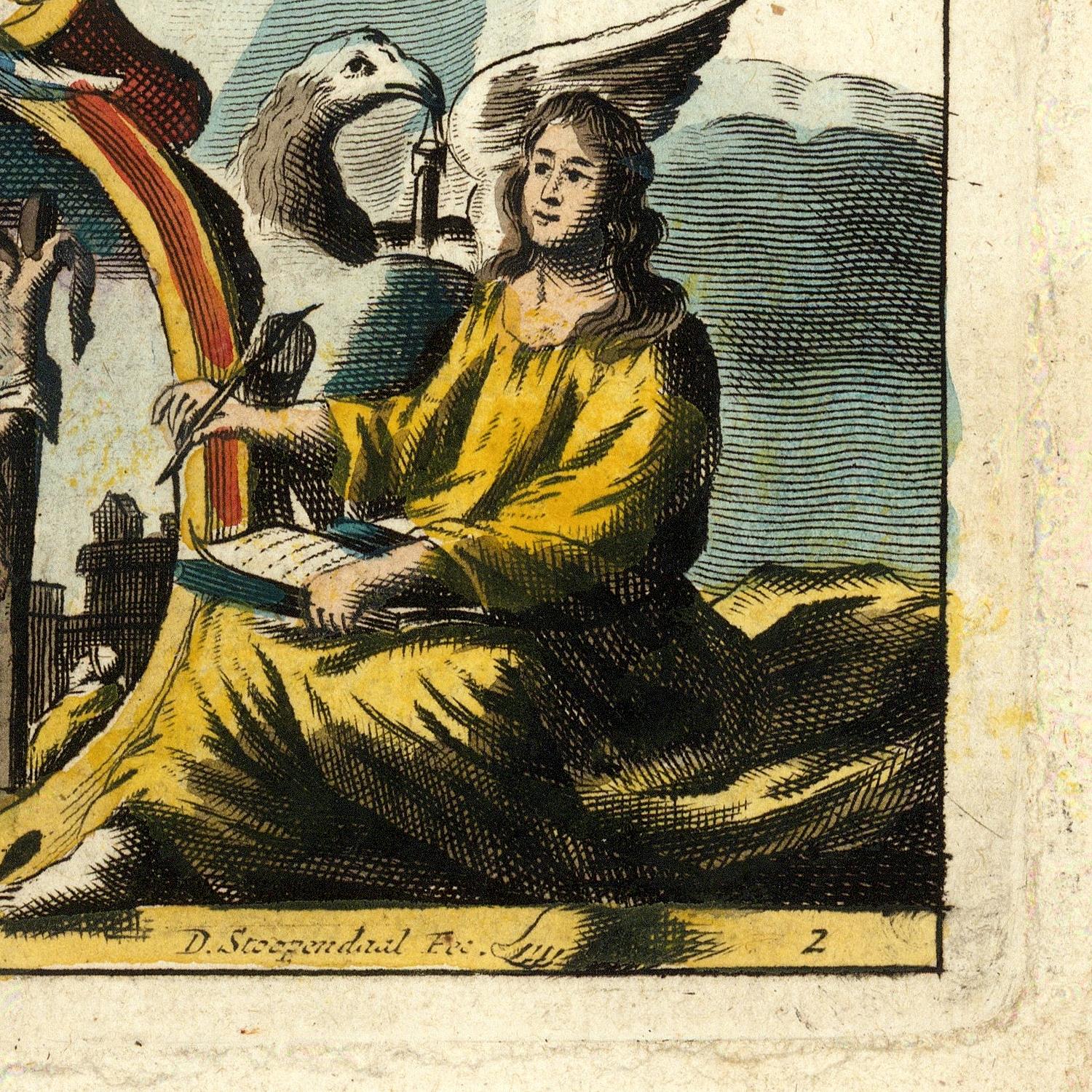 detail of the map from the bottom right corner
