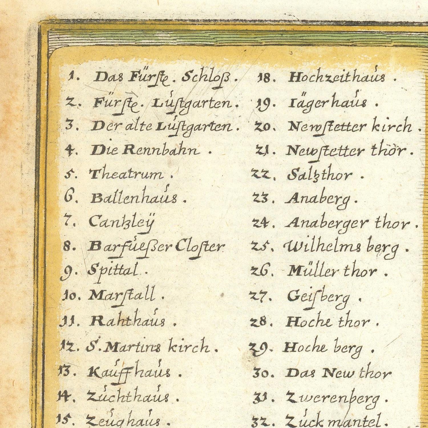 Vintage document with German text on a yellowed paper background