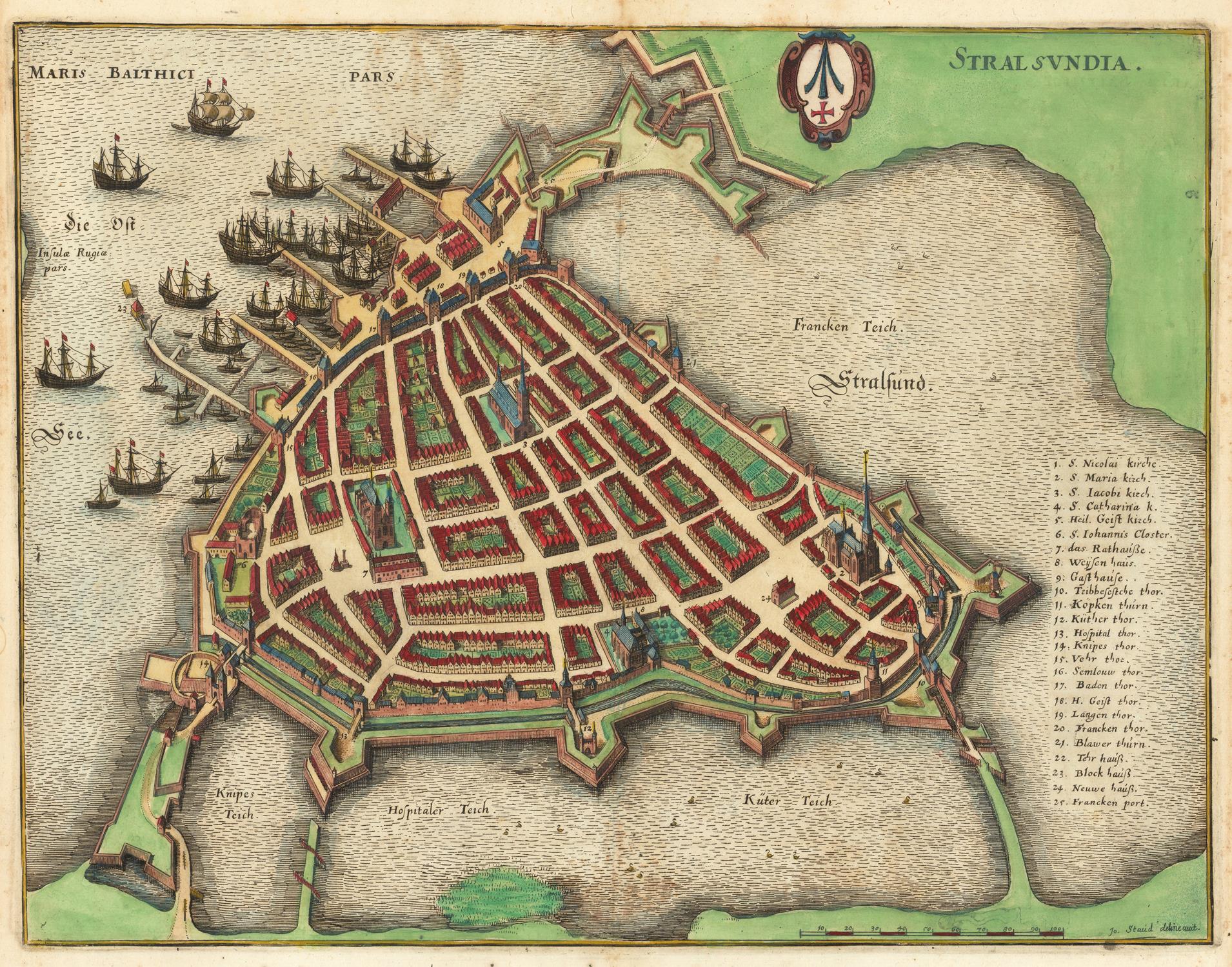 presentation of the map reproduction without a frame

