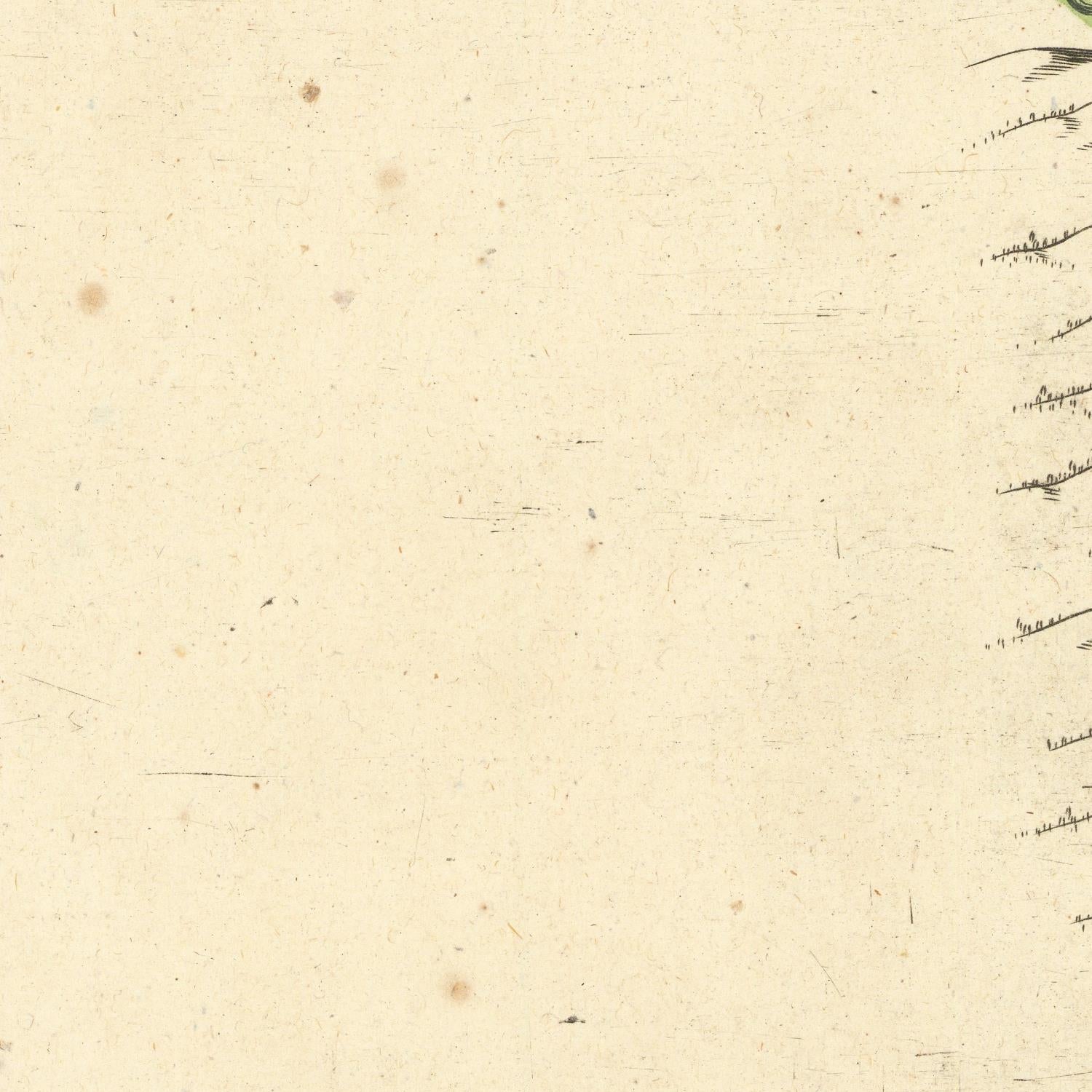 Vintage beige paper with handwritten black ink text along the right edge and a few small brown specks.