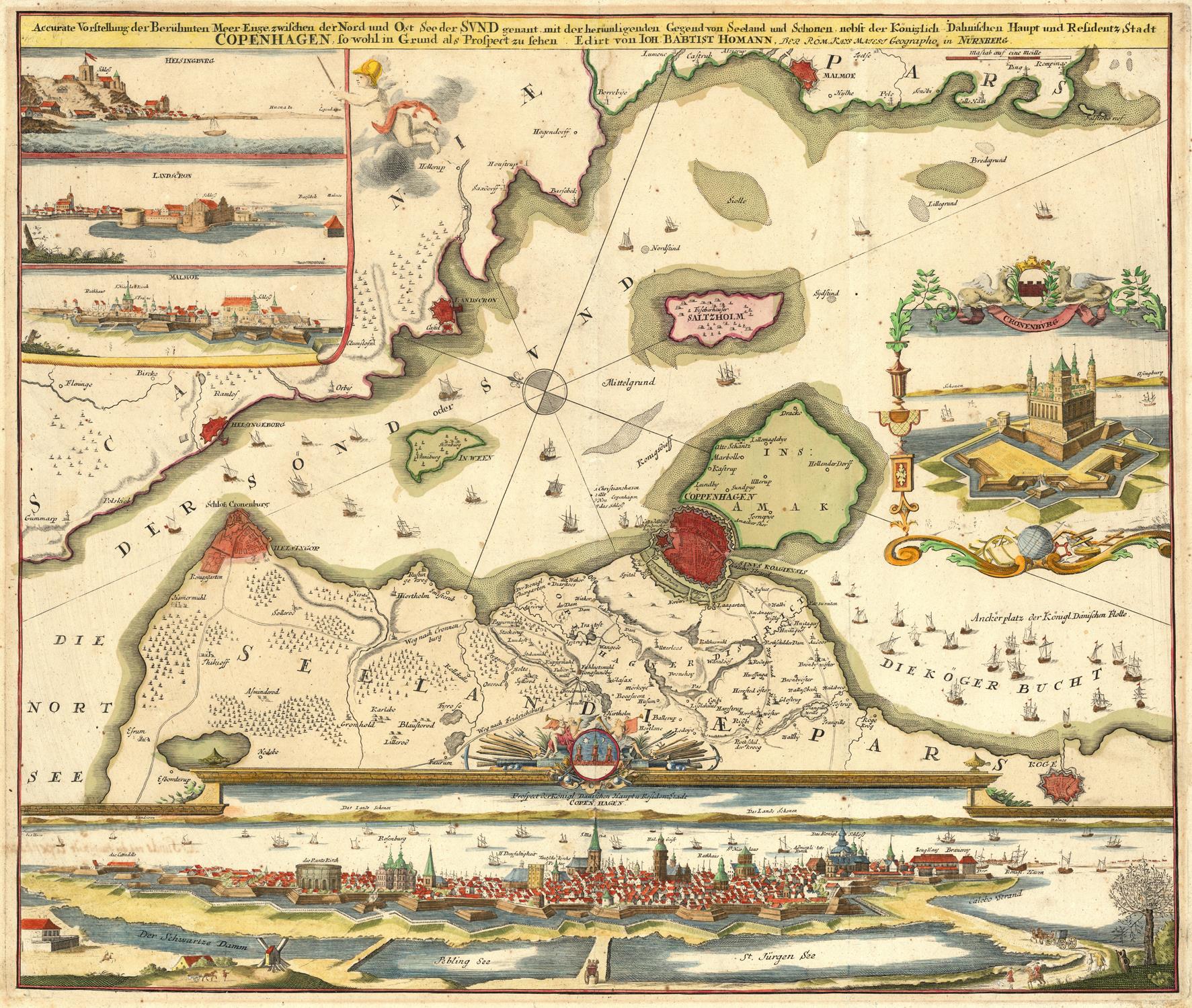 presentation of the map reproduction without a frame
