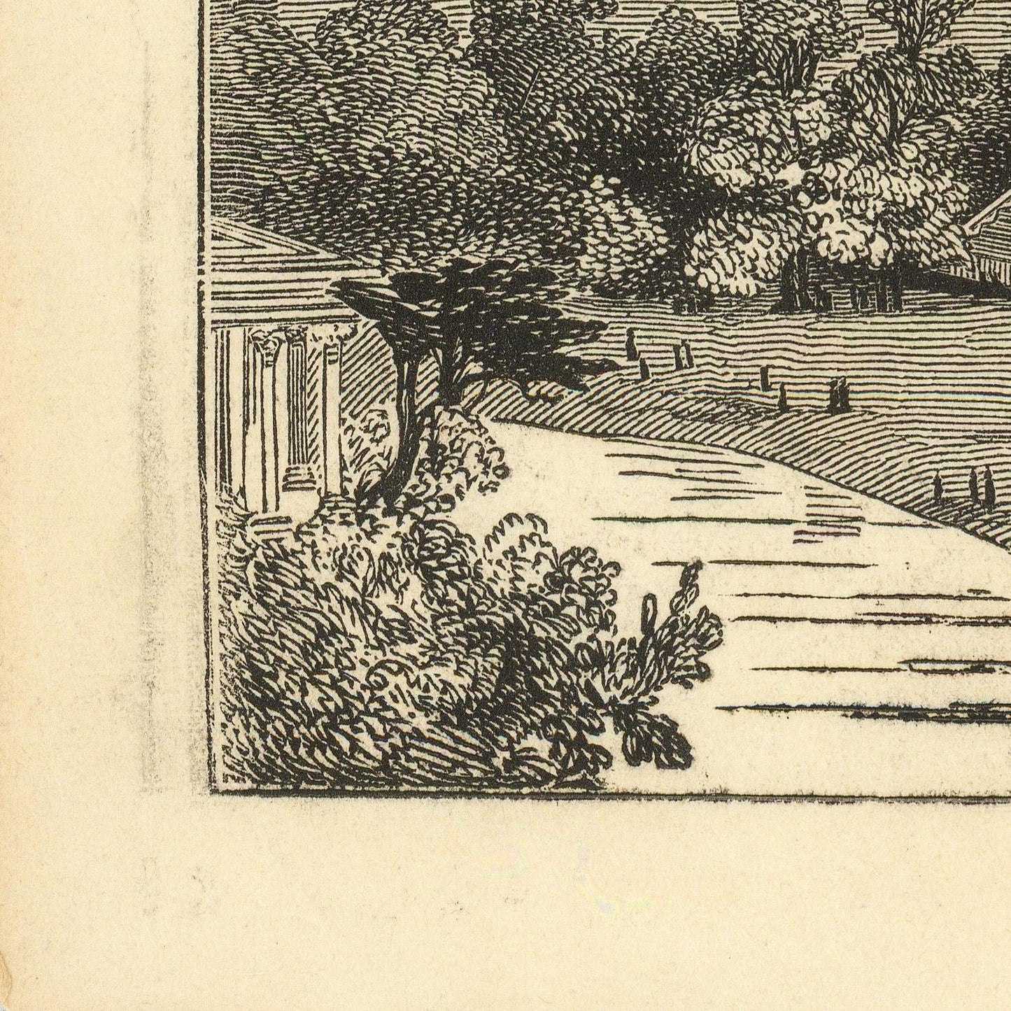 detail of the map from the bottom left corner
