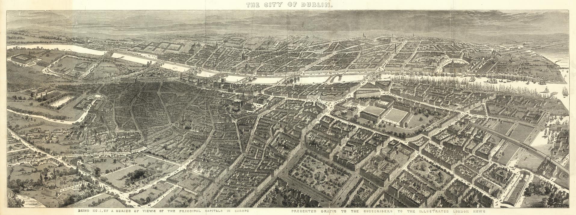 presentation of the map reproduction without a frame
