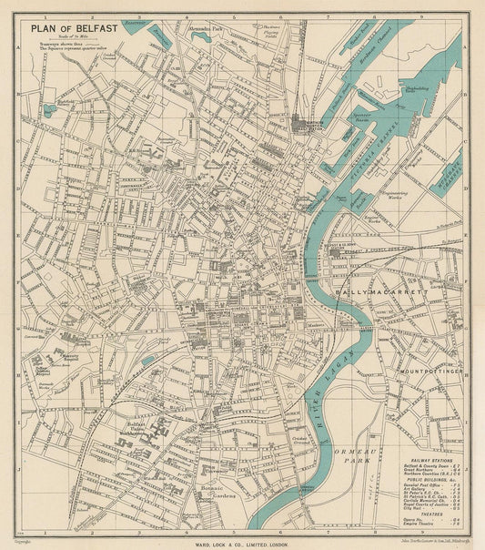 presentation of the map reproduction without a frame
