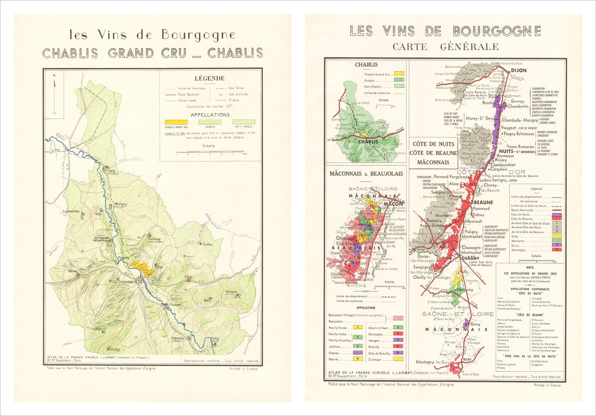 presentation of the map set  without a frame