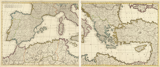 presentation of the map reproduction without a frame
