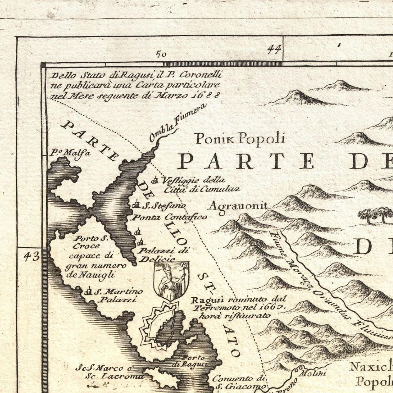 detail of the map from the top left corner
