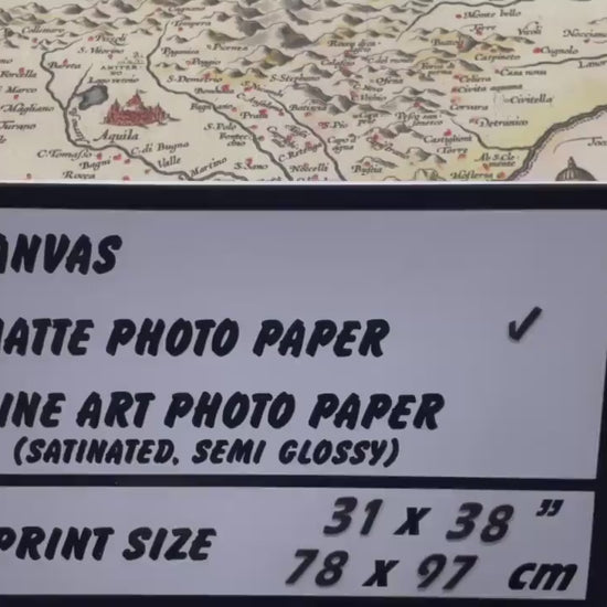 video presentation of the printed map