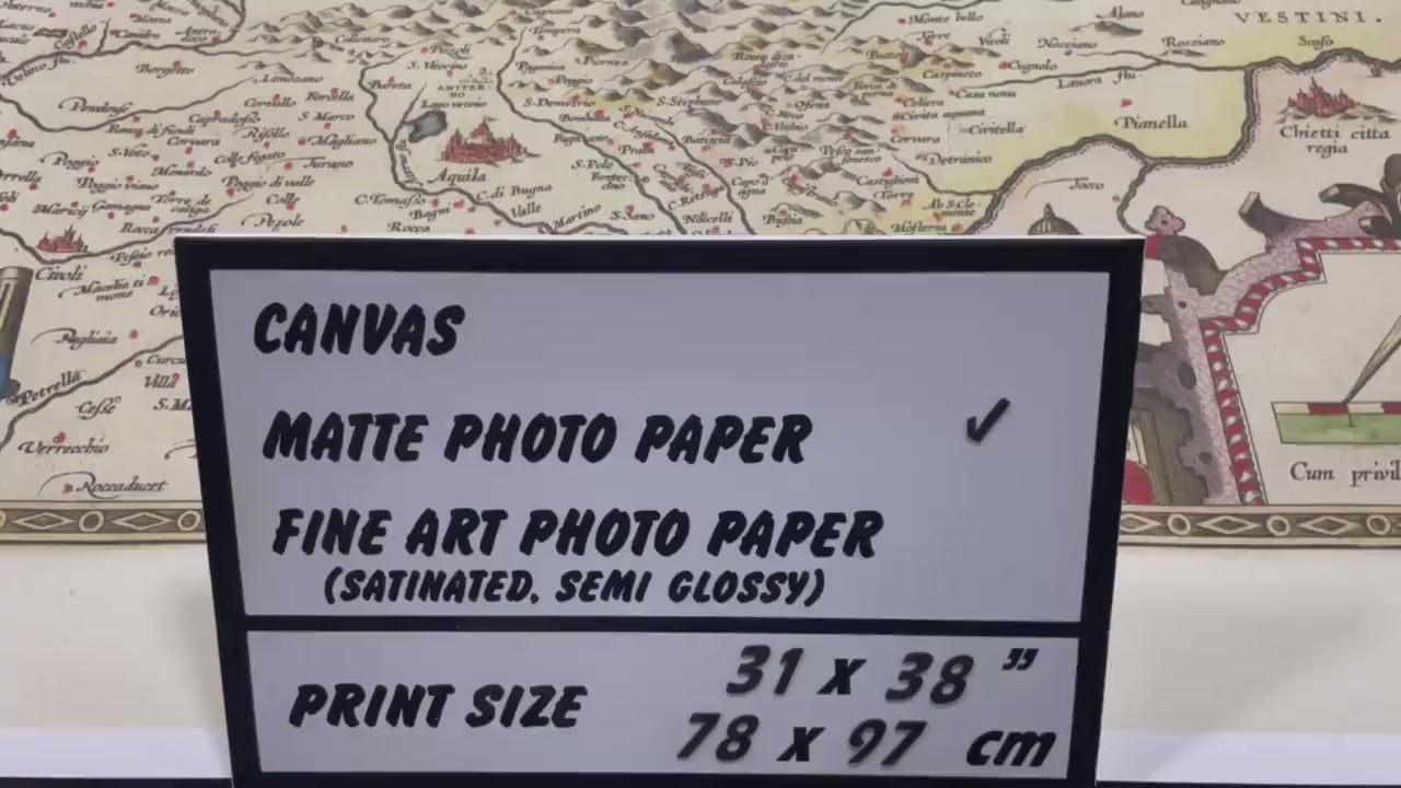 video presentation of the printed map