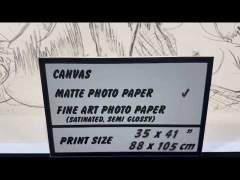video presentation of the fine art reproduction