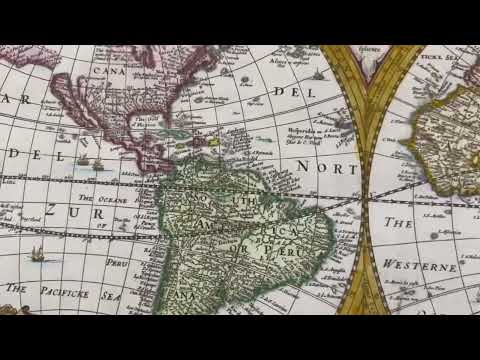 video presentation of the printed map on matte photo paper