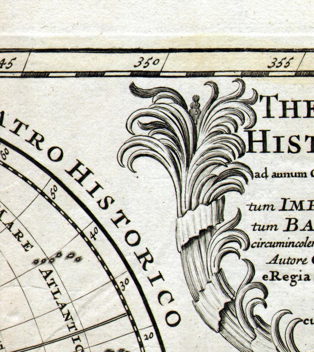 detail of the map from the top right corner