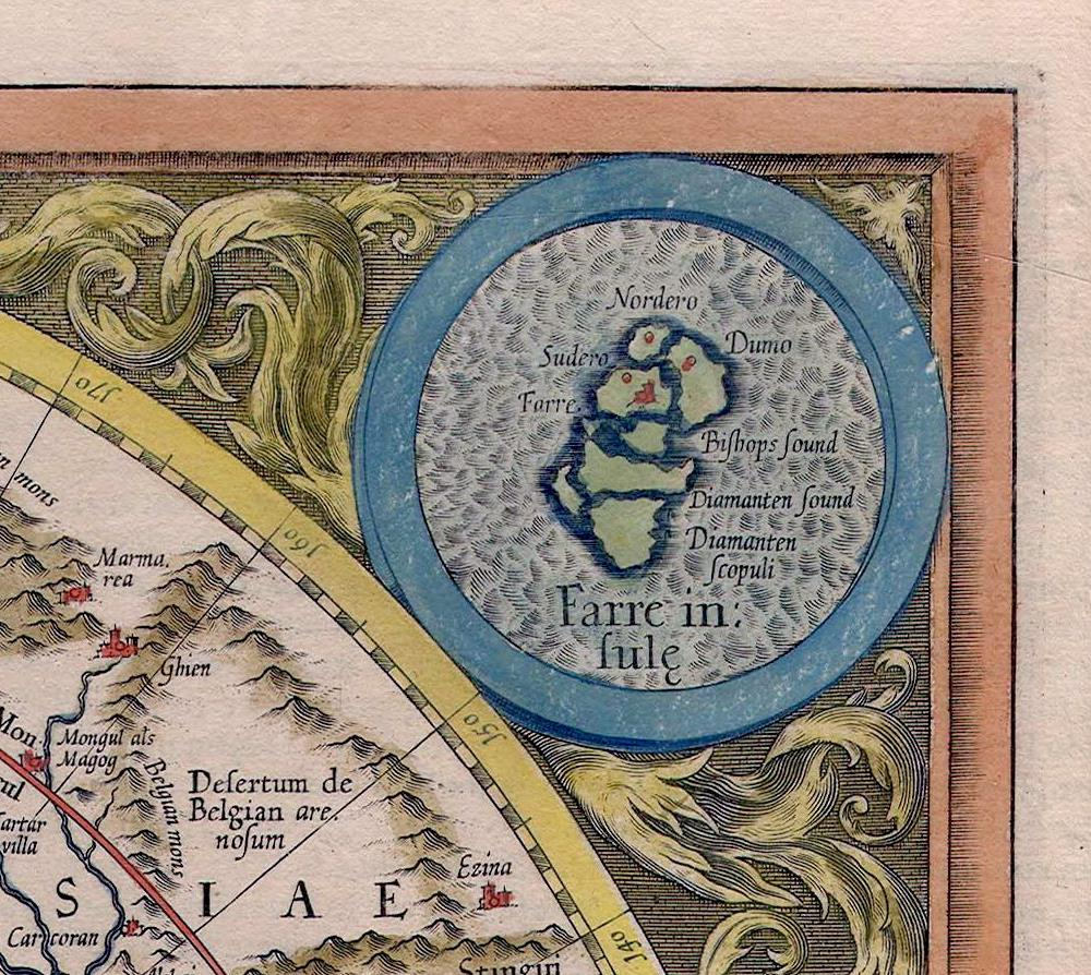 detail of the map from the top right corner