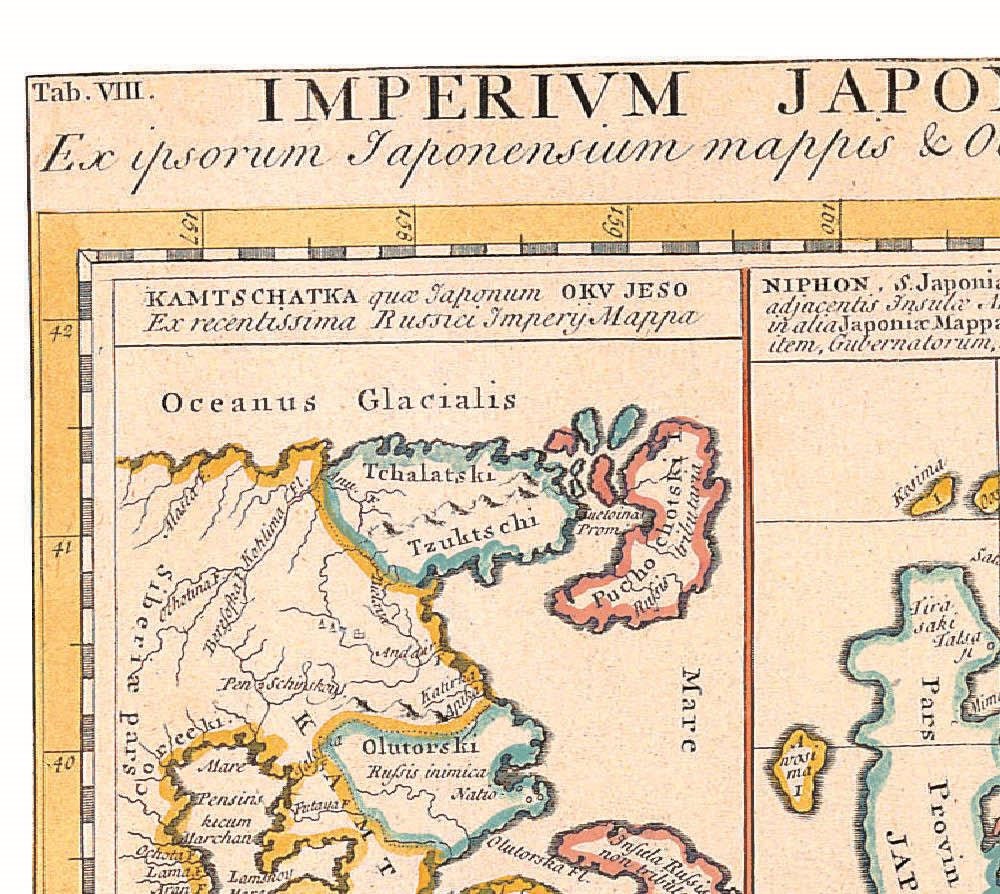 detail of the map from the top left corner