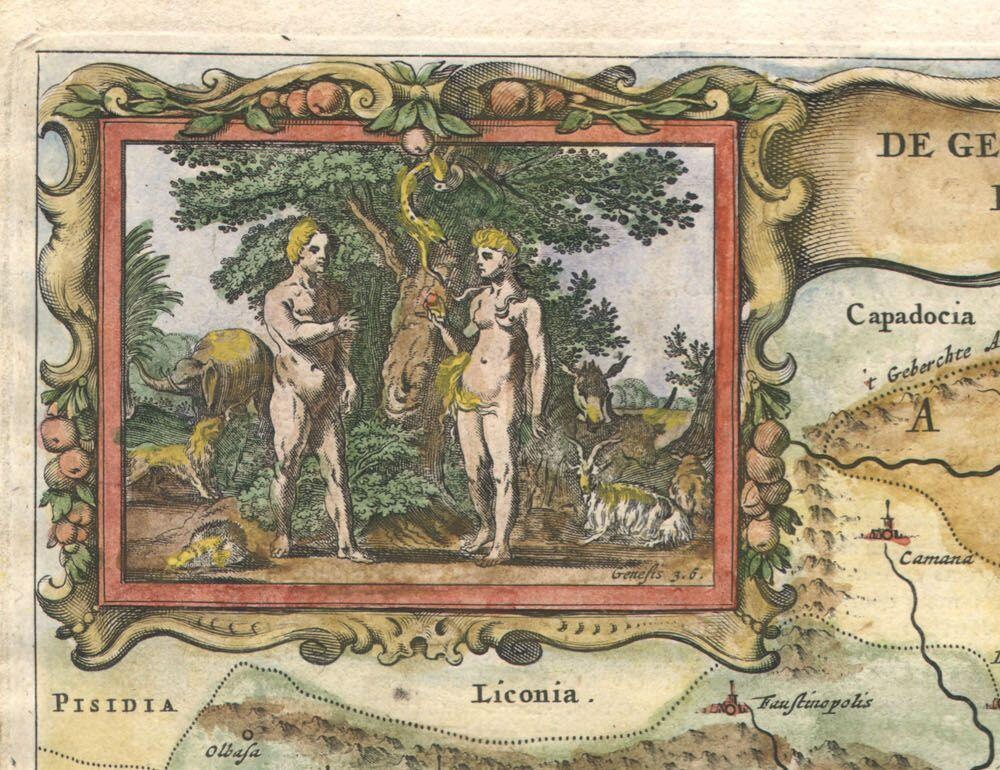 detail of the map from the top left corner