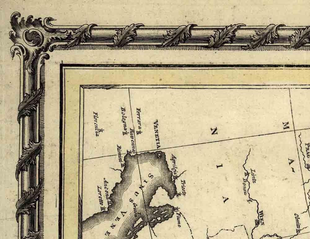 detail of the map from the top left corner