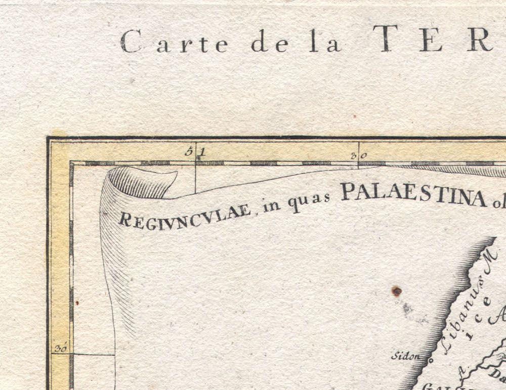 detail of the map from the top left corner