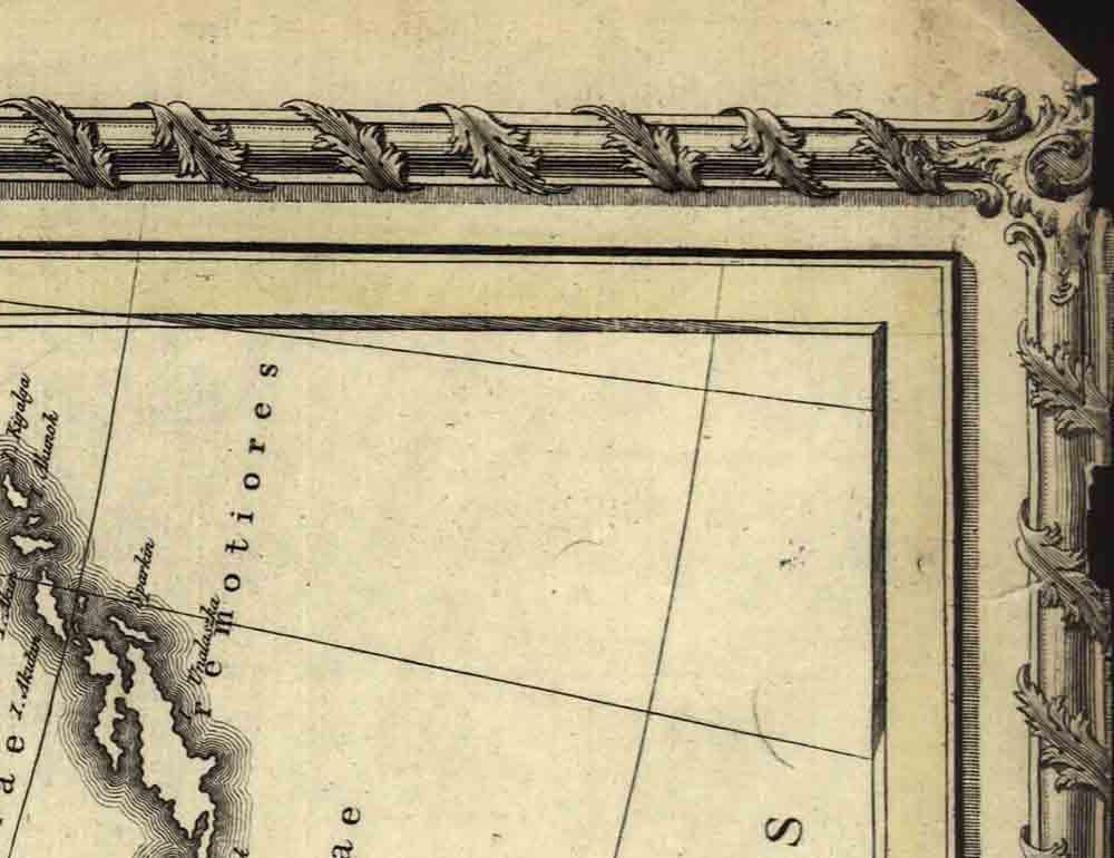 detail of the map from the top right corner