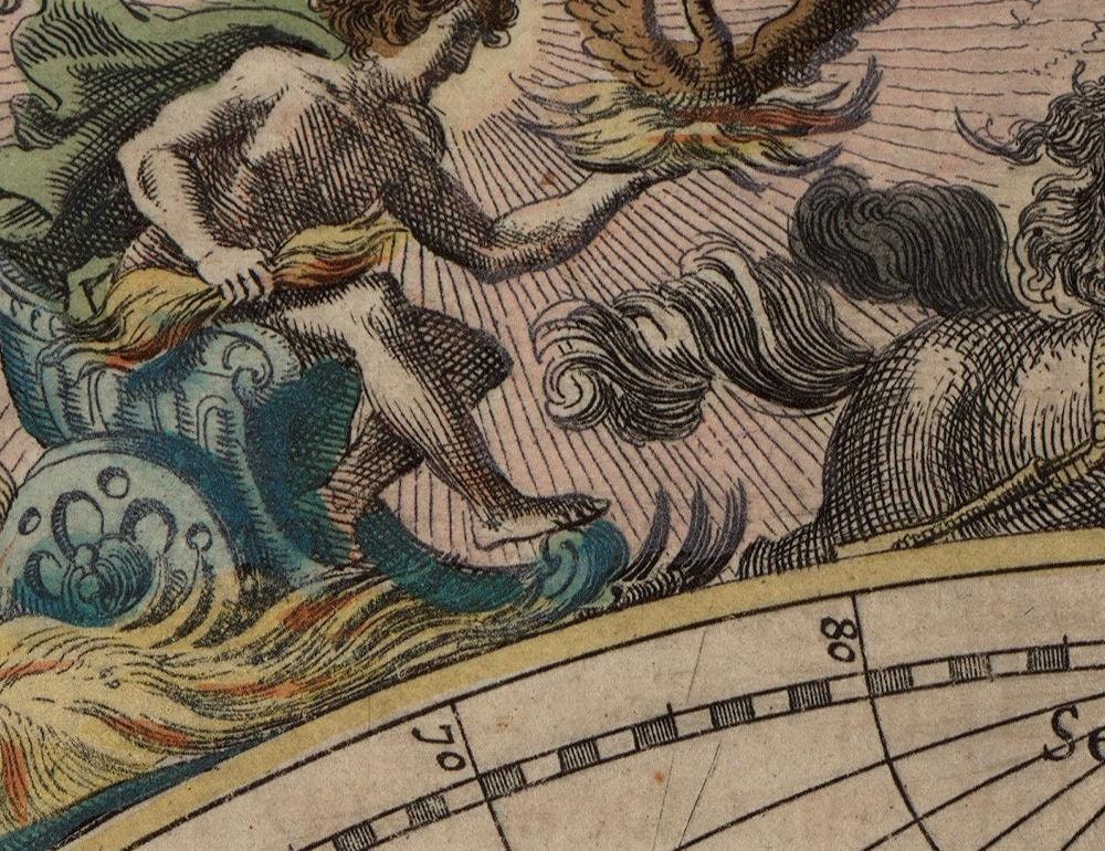 detail of the map from the centre left