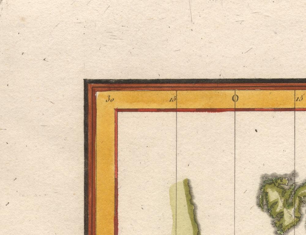 detail of the map from the top left corner