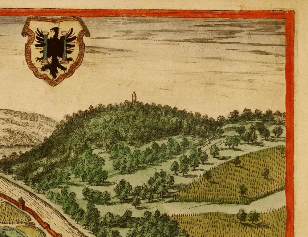 detail of the map from the top right corner