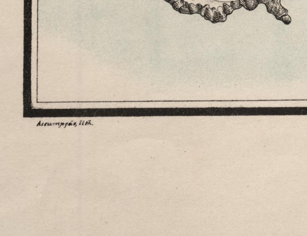 detail of the map from the bottom left corner