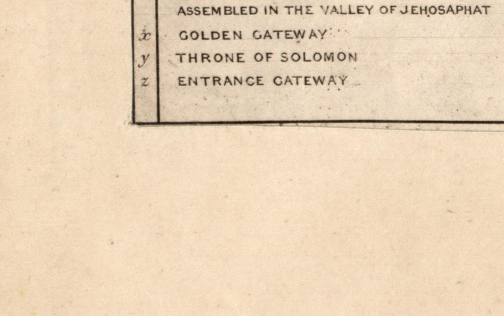 detail of the map from the top right corner