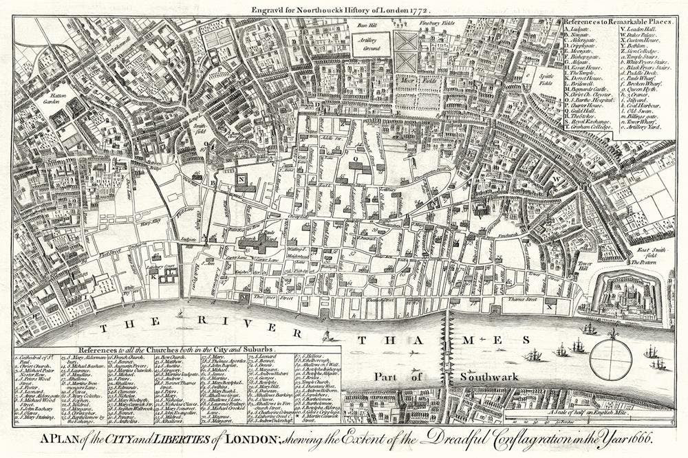 presentation of the map reproduction without a frame
