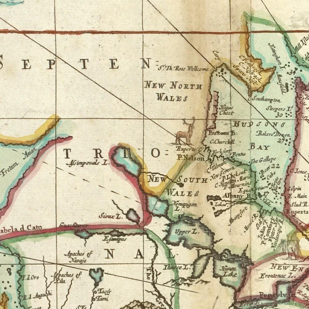 detail of the map from the centre left