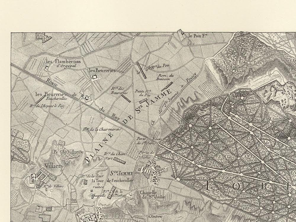 detail of the map from the top left corner