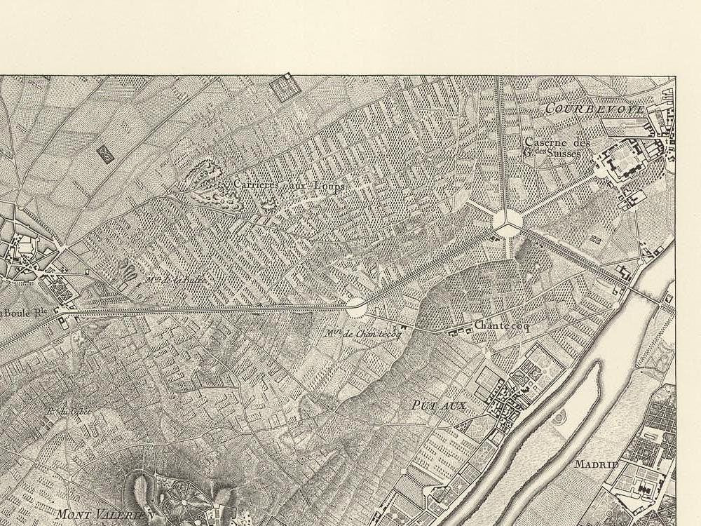 detail of the map from the top right corner