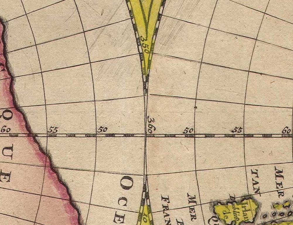 detail of the map from the centre 