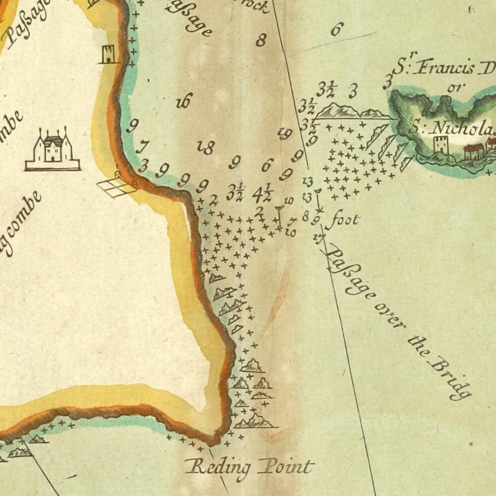 detail of the map from the centre 