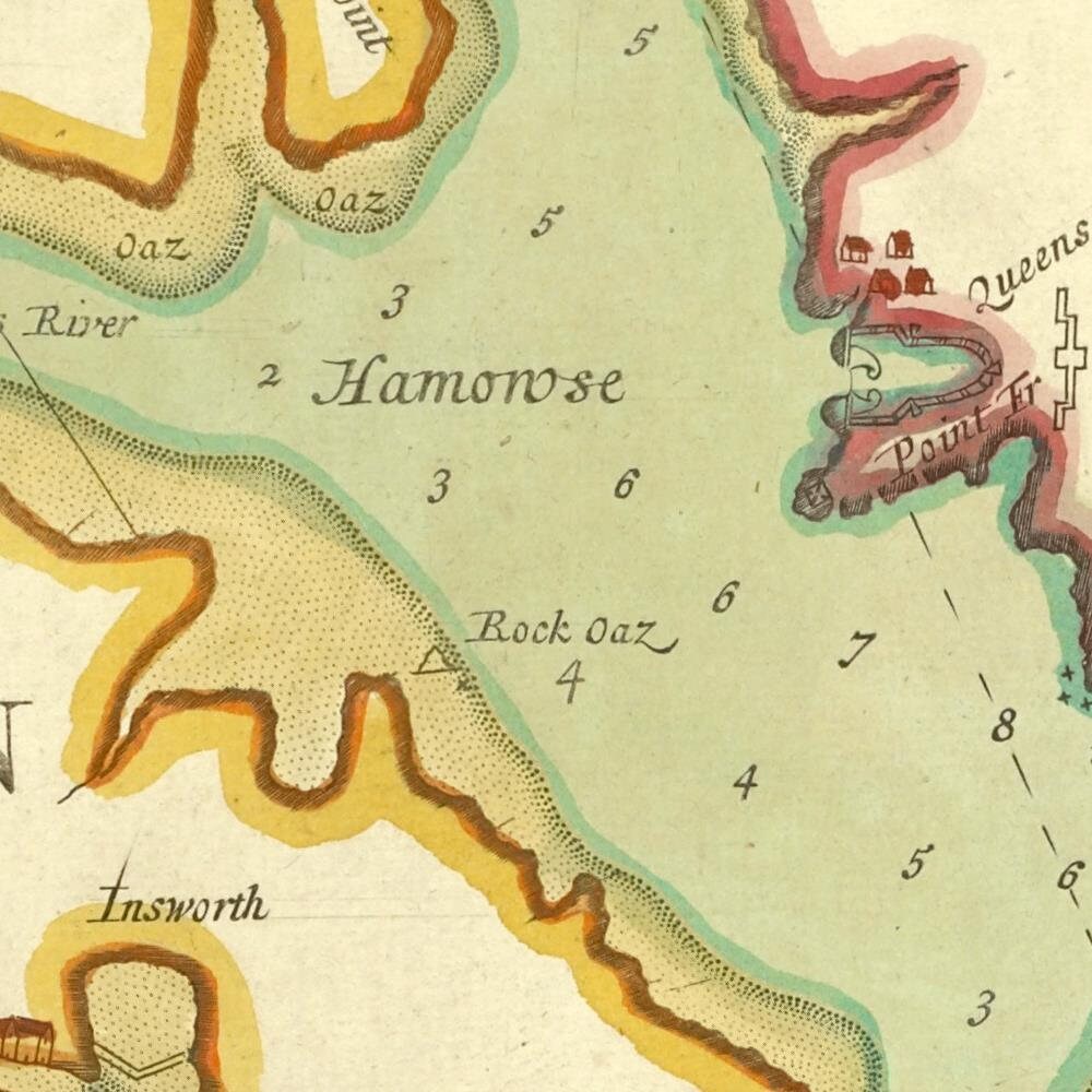 detail of the map from the centre left