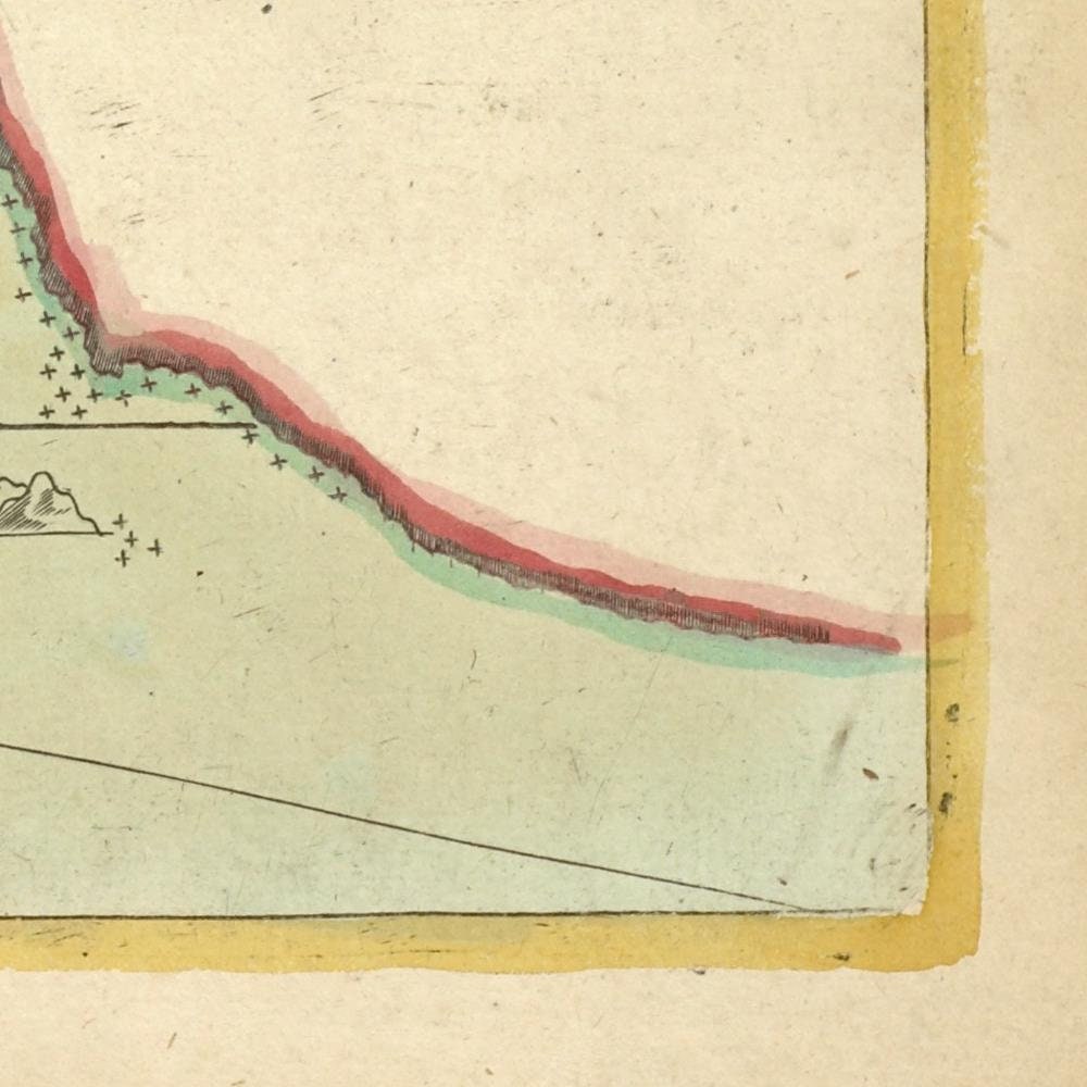 detail of the map from the bottom right corner