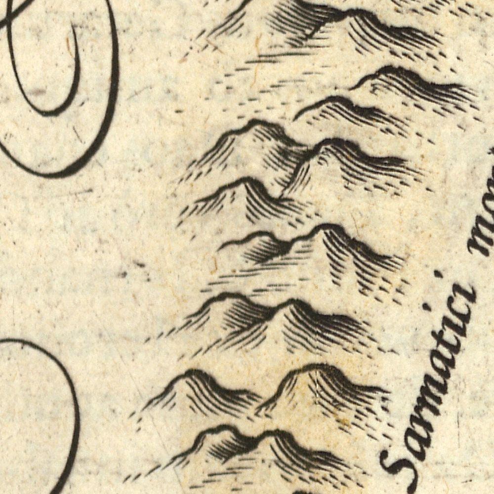 detail of the map from the centre left