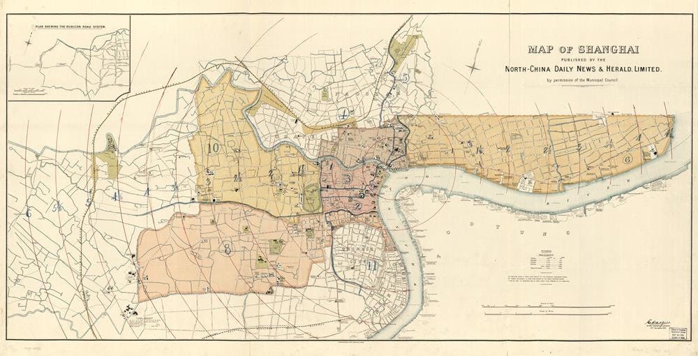 presentation of the map reproduction without a frame