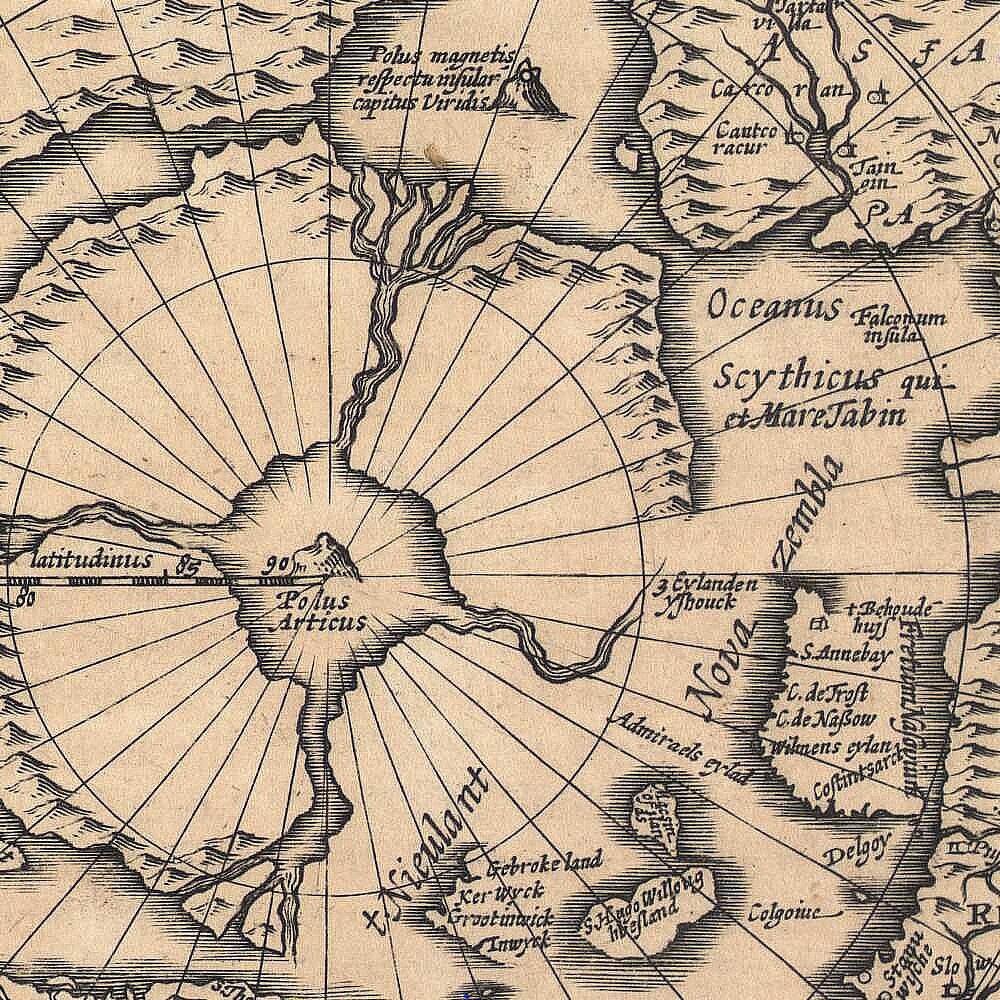 detail of the map from the centre left