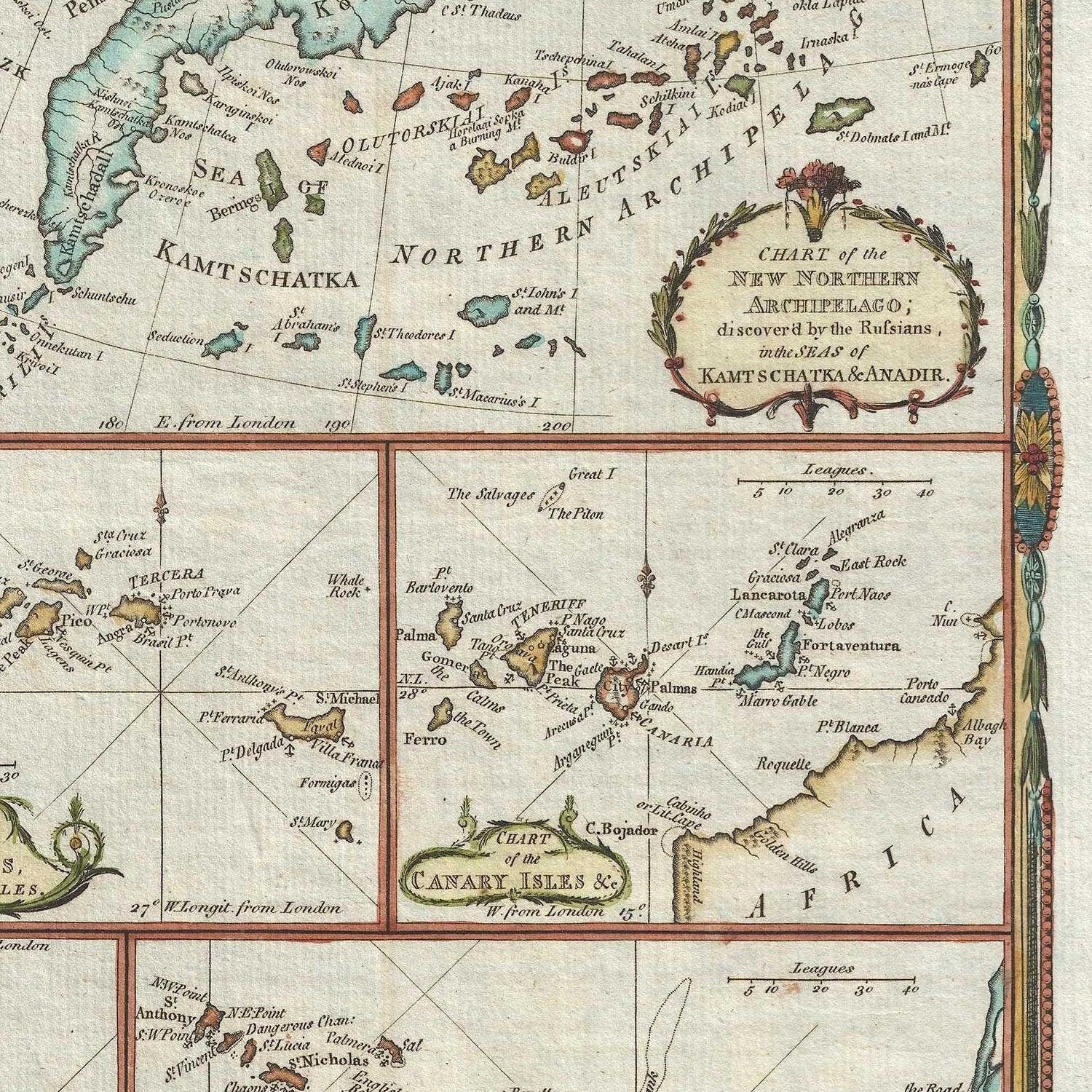 detail of the map from the centre left