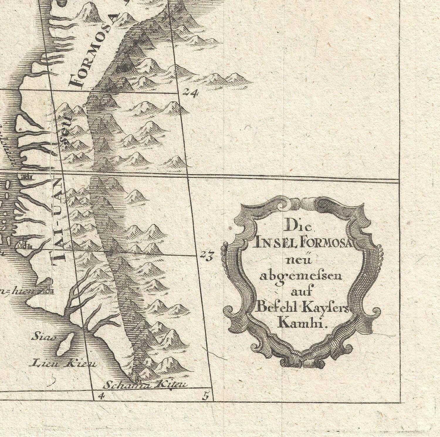 detail of the map from the bottom right corner