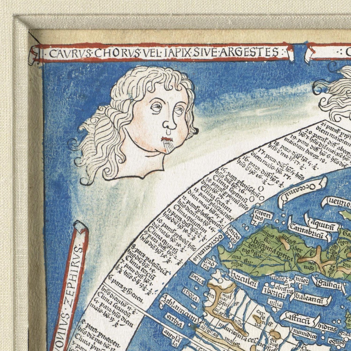 detail of the map from the top left corner