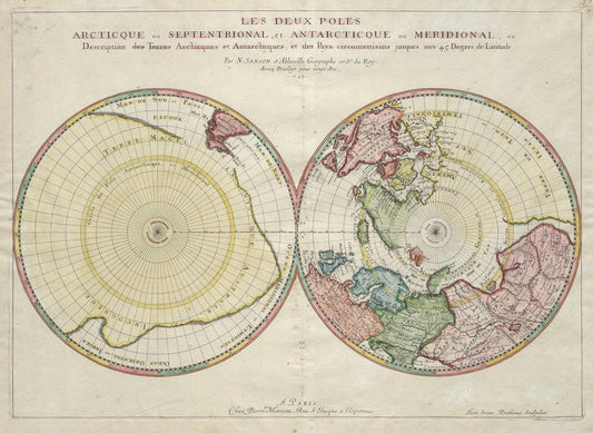 presentation of the map reproduction without a frame