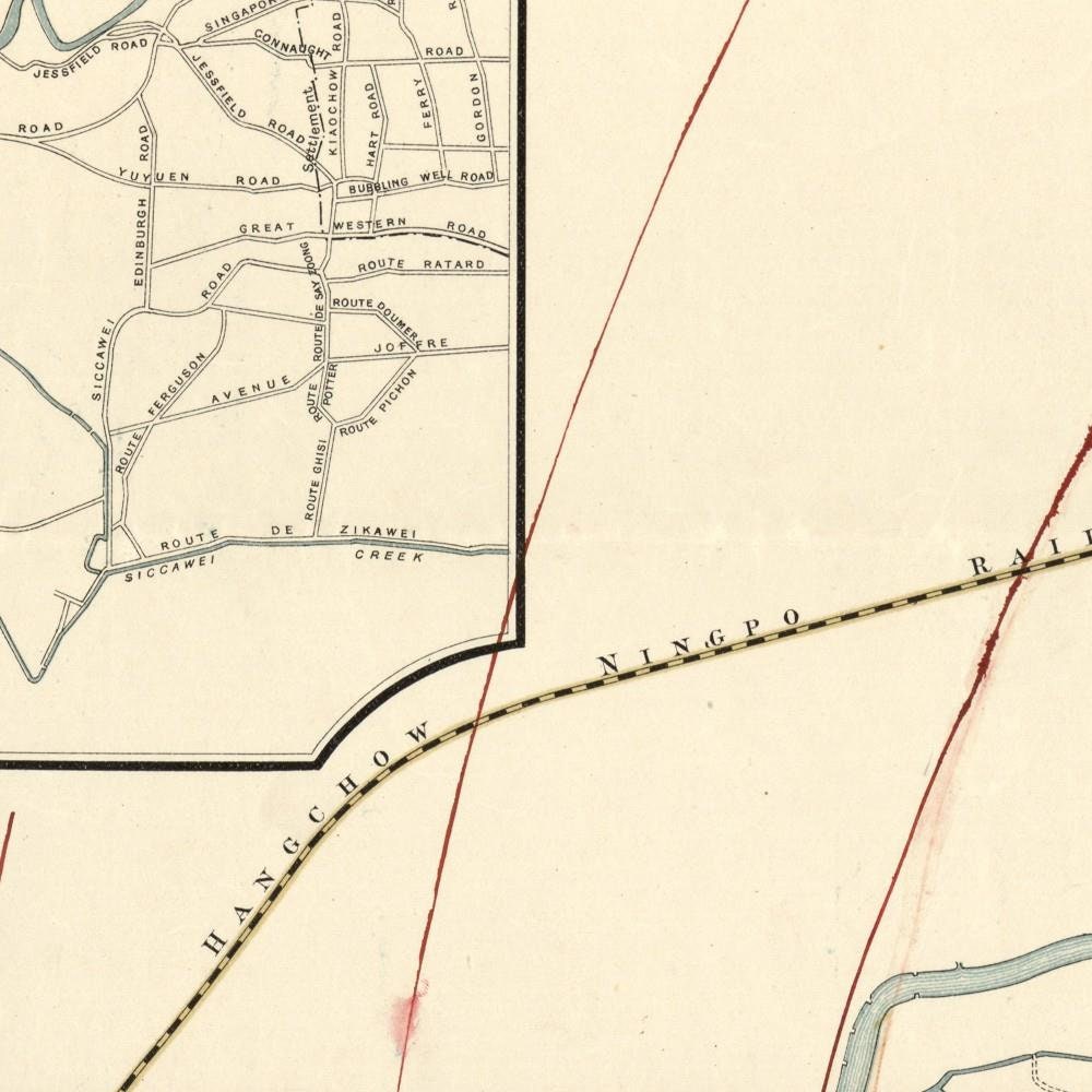 detail of the map from the centre left