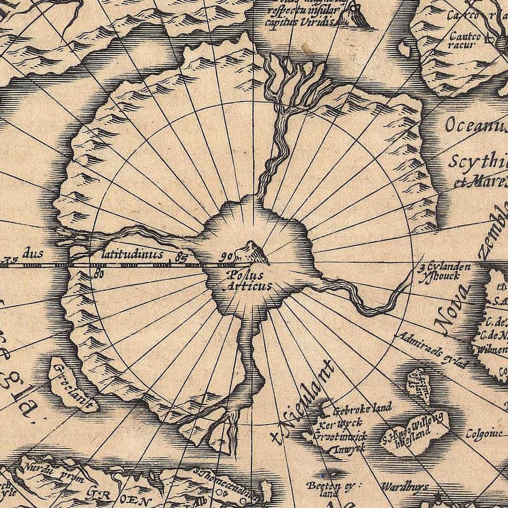 detail of the map from the centre 